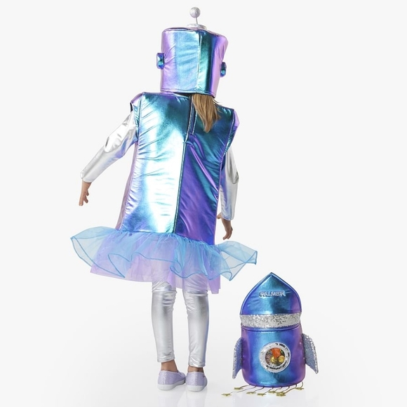 Pottery Barn Kids Robot Halloween Costume Light Up 7/8 - Picture 2 of 7